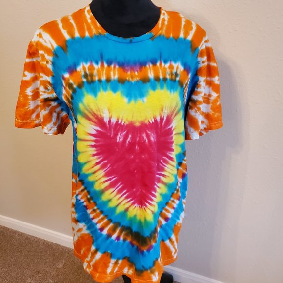 Tie Dye Boho Bohemia short sleeves unisex T-shirt size M. 100% cotton. - Picture 4 of 10